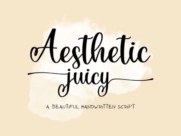 Aesthetic Juicy Font for Crafters & Sellers