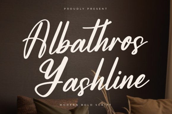 Albathros Yashline: A Bold Script Font for Business Branding