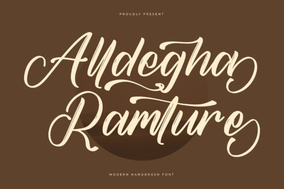Alldegha Ramture Script Font for Crafters