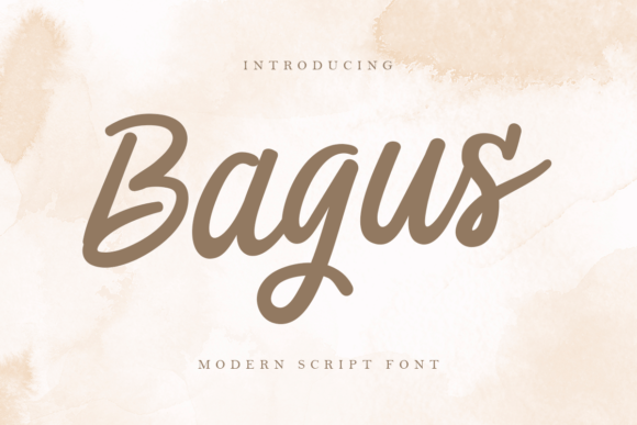Bagus: A Modern Script Font for Handmade Branding