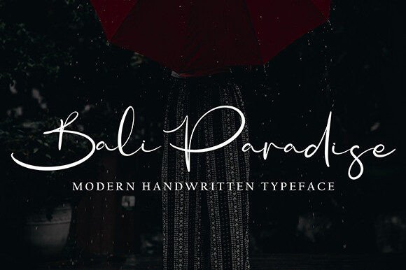 Bali Paradise Script Font for Makers