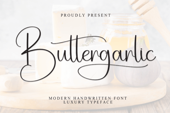 Buttergarlic: The Elegant Script Font for Crafters