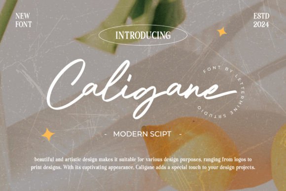 Caligane: The Modern Script Font for Crafters