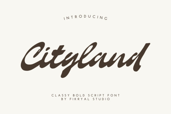 Cityland: The Script Font That Elevates Small Business Branding