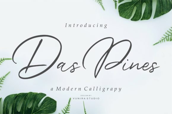 Das Pines: A Charming Script Font for Elegant Branding