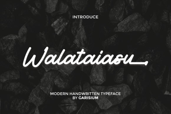 Designing Luxury Brands with Walataiasu Script Font
