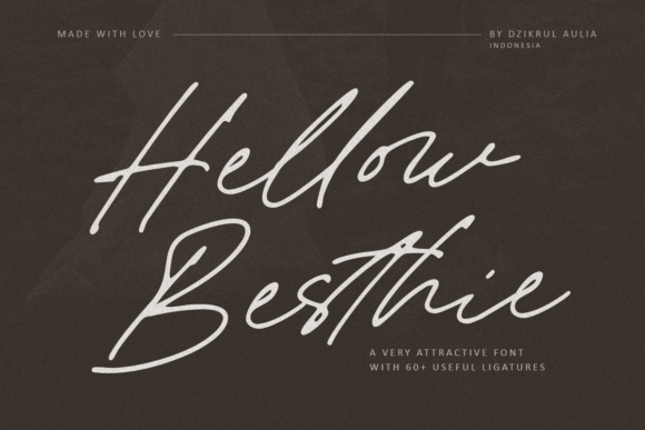 Elevate Editorial Design with Hellow Besthie Typeface