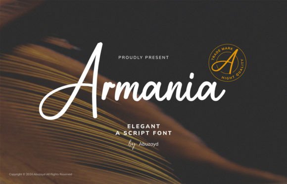 Elevate Your Brand Identity with Armania Script Font