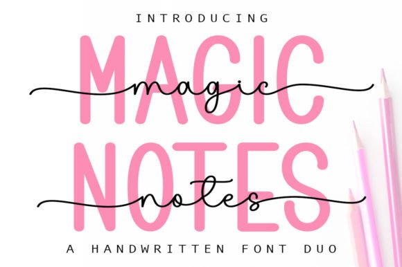 Elevate Your Brand with Magic Notes Duo Typeface