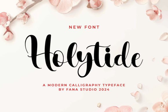 Holytide: A Script Handwritten Font for Editorial Design