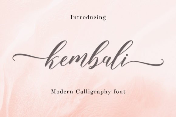 Kembali: A Contemporary Script Font for Editorial Design