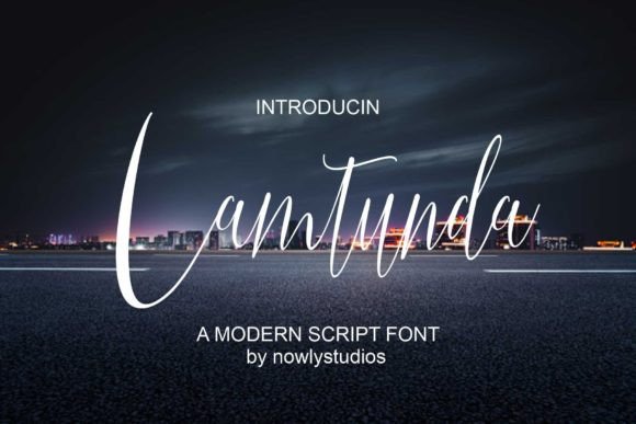 Lamtunda Script Font for Handmade Brands