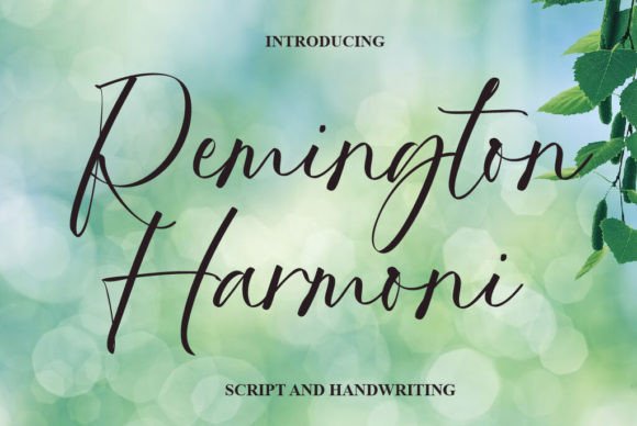 Remington Harmoni: A Dazzling Script Font for Elegant Branding