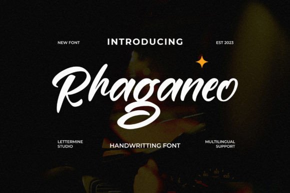 Rhaganeo Script Font for Elegant Handmade Branding
