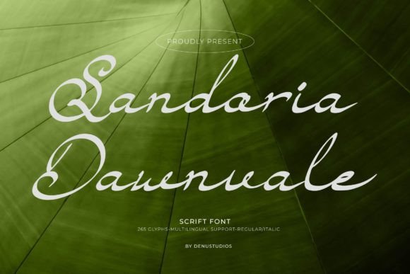 Sandoria Dawnvale: The Luxury Script Font for Branding