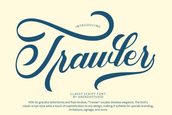 Trawler Font Review: Elevating Campaigns with Elegant Script